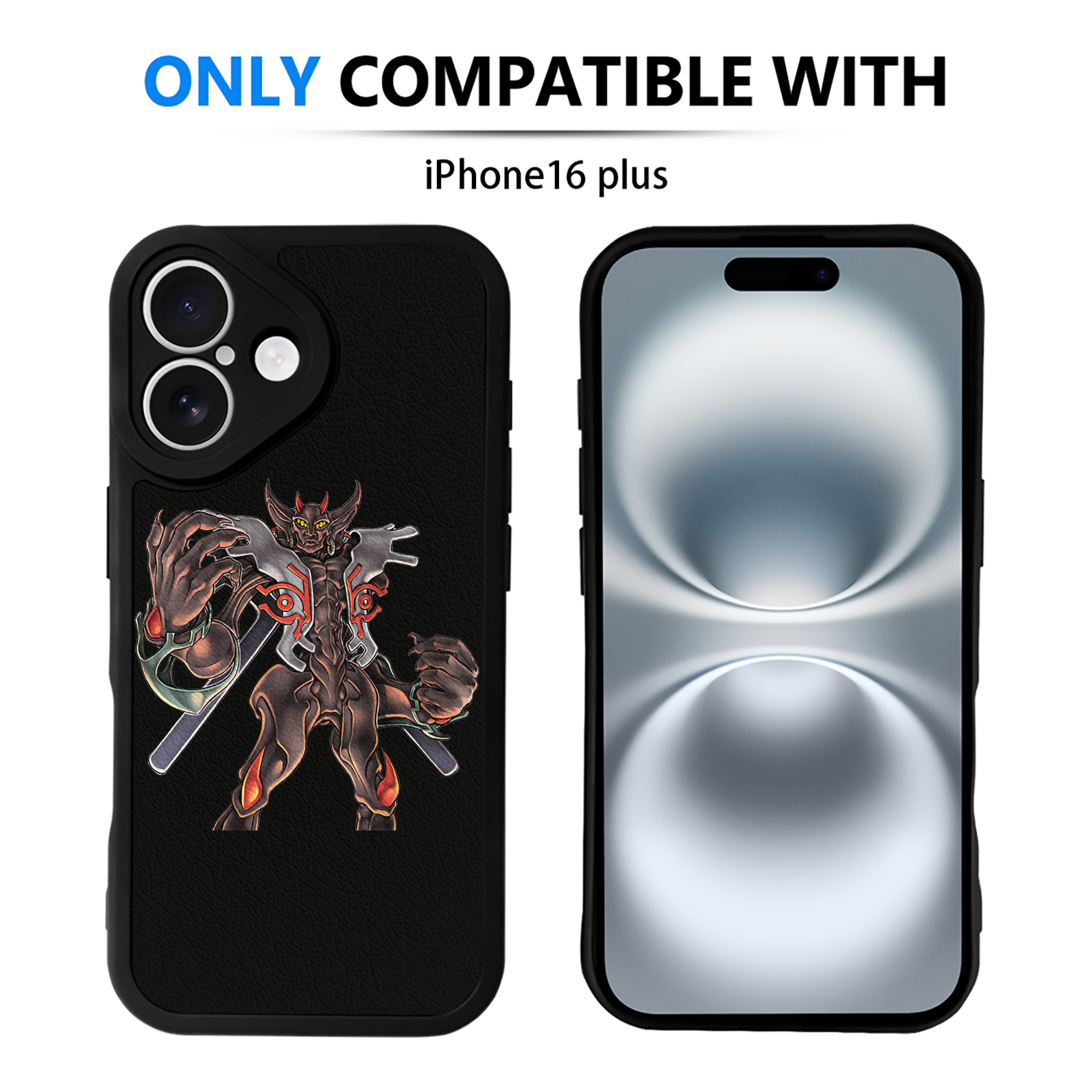 （画像用） 遊☆戯☆王 Yu-Gi-Oh! 【iPhone 16シリーズ対応】シリコンスマホケース（レザー調） 材質：シリコン